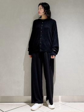 「アイテム（ルームウェア、ブラック系）」を使った、gelato piqueさん（レディース・168cm）の秋コーディネート