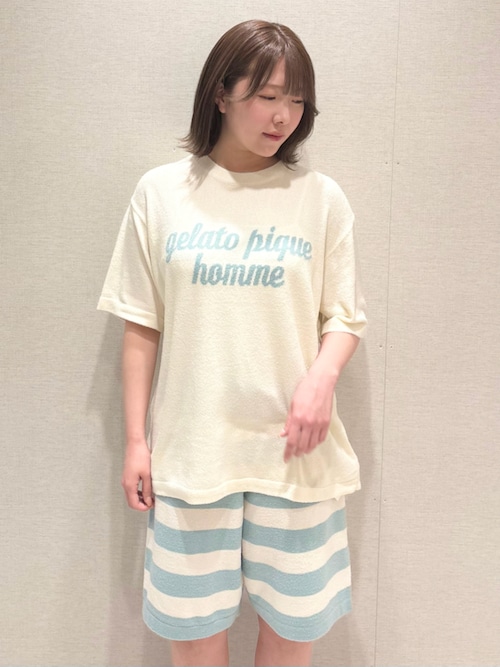 GELATO PIQUE ルームウェア セットアップ セール】【HOMME】スムーズィーliteロゴセットアップ（ルーム