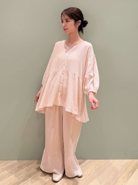 「アイテム（マタニティウェア/グッズ）」を使った、gelato piqueさん（レディース・156cm）の秋コーディネート