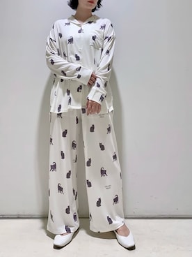 「アイテム（ルームウェア/パジャマ）」を使った、gelato piqueさん（レディース・155cm）の秋コーディネート