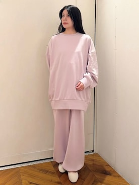 「アイテム（ルームウェア/パジャマ、パープル系）」を使った、gelato piqueさん（レディース・151cm）の秋コーディネート