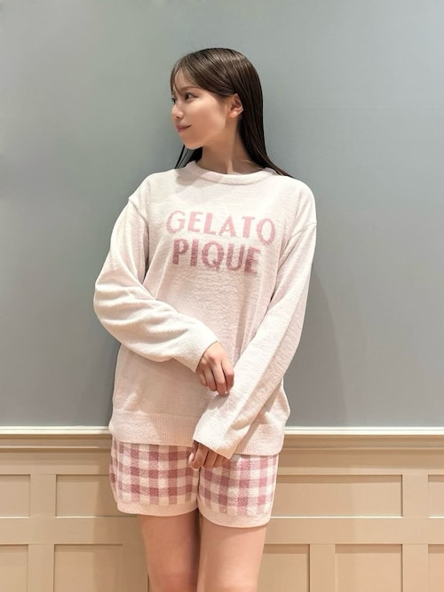 gelato pique（ジェラートピケ） パジャマ ルームウェア ロゴプル