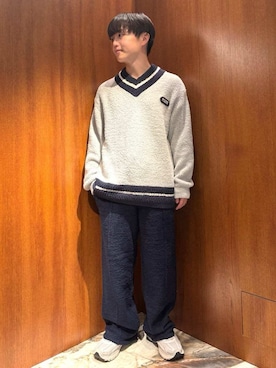 「アイテム（ルームウェア）」を使った、gelato piqueさん（メンズ・163cm）の冬コーディネート