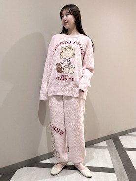 「アイテム（ルームウェア）」を使った、gelato piqueさん（レディース・158cm）の秋コーディネート