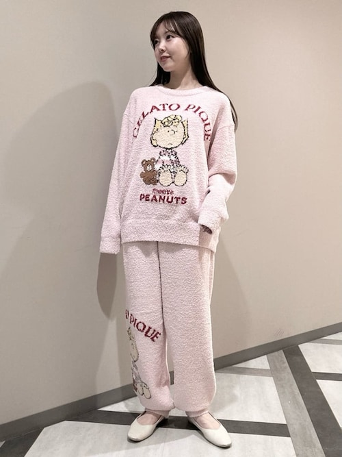 PEANUTS】【ONLINE限定】オリジナルアート ジャガードプルオーバー