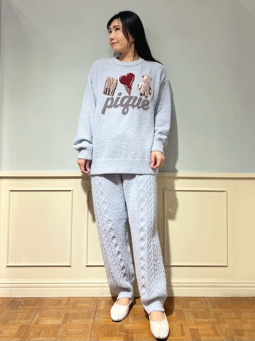 アランロングパンツ（ルームウェア/パジャマ）｜gelato pique