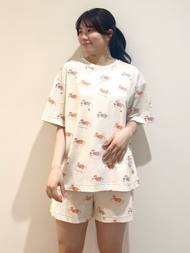 「アイテム（ルームウェア/パジャマ）」を使った、gelato piqueさん（レディース・165cm）の夏コーディネート