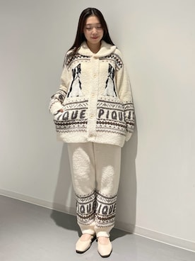 「アイテム（ルームウェア/パジャマ）」を使った、gelato piqueさん（レディース・162cm）の秋コーディネート