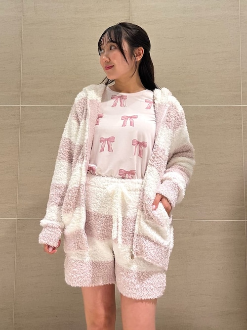 ジェラート2ボーダーパーカ（ルームウェア/パジャマ）｜gelato pique