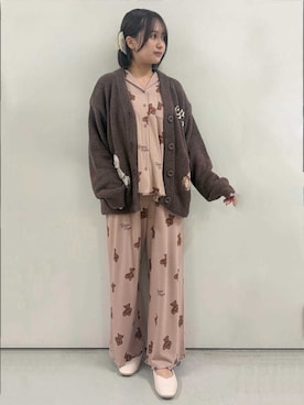 「アイテム（その他ルームウェア）」を使った、gelato piqueさん（レディース・157cm）の秋コーディネート