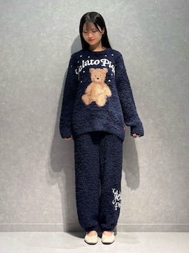 「アイテム（ルームウェア）」を使った、gelato piqueさん（レディース・160cm）の秋コーディネート