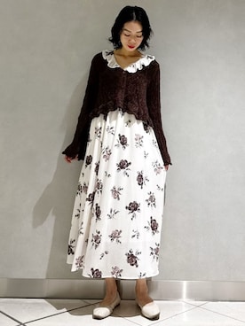 「アイテム（ルームウェア）」を使った、gelato piqueさん（レディース・168cm）の秋コーディネート