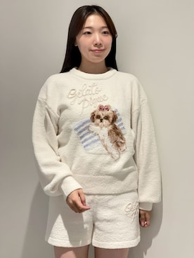 「アイテム（ルームウェア）」を使った、gelato piqueさん（レディース・162cm）の秋コーディネート