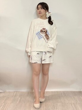 「アイテム（ルームウェア/パジャマ）」を使った、gelato piqueさん（レディース・154cm）の秋コーディネート