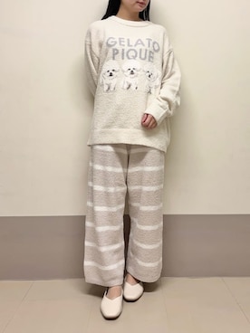 「アイテム（ルームウェア）」を使った、gelato piqueさん（レディース・151cm）の秋コーディネート