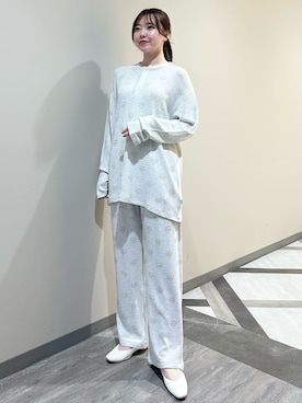 「アイテム（ルームウェア/パジャマ）」を使った、gelato piqueさん（レディース・158cm）の冬コーディネート