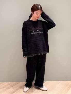 「アイテム（ルームウェア/パジャマ）」を使った、gelato piqueさん（レディース・156cm）の秋コーディネート