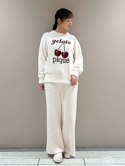 パウダーロングパンツ（ルームウェア/パジャマ）｜gelato pique