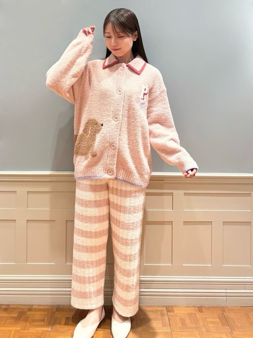 ベビモコダックスフンドジャガードカーディガン（ルームウェア