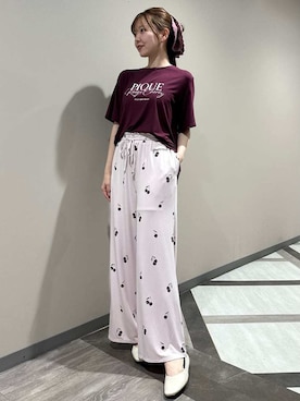 「アイテム（ルームウェア）」を使った、gelato piqueさん（レディース・158cm）の夏コーディネート