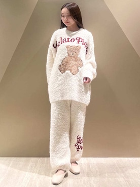 「アイテム（ルームウェア）」を使った、gelato piqueさん（レディース・150cm）の秋コーディネート