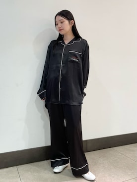 「アイテム（ルームウェア）」を使った、gelato piqueさん（レディース・158cm）の秋コーディネート