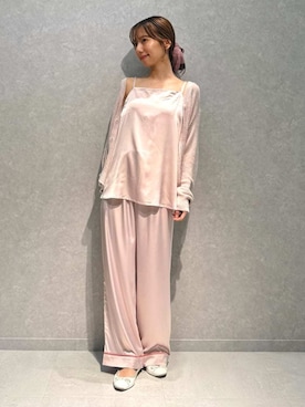 「アイテム（ルームウェア）」を使った、gelato piqueさん（レディース・156cm）の夏コーディネート