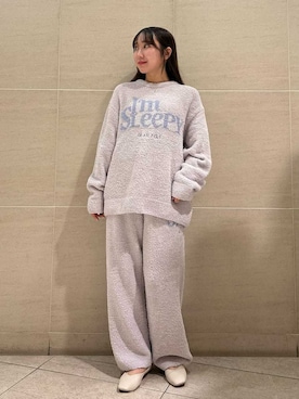 「アイテム（ルームウェア、グレー系）」を使った、gelato piqueさん（レディース・158cm）の秋コーディネート