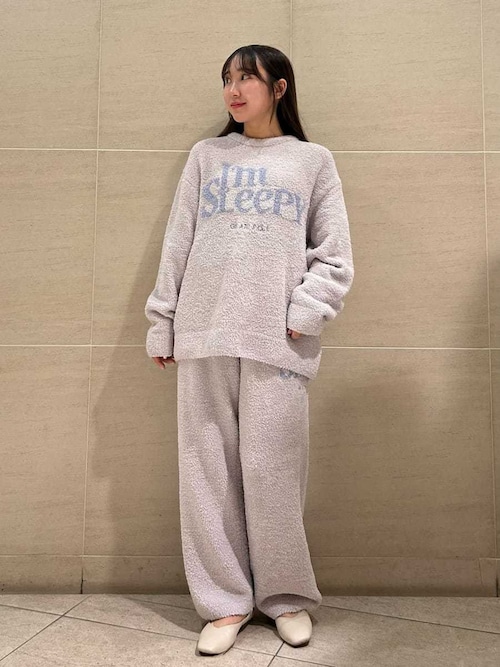 HOMME】パウダースリーピーロゴジャガードプルオーバー＆ロングパンツ