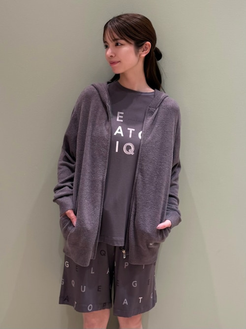 接触冷感】レーヨンロゴワンポイントTシャツ（ルームウェア