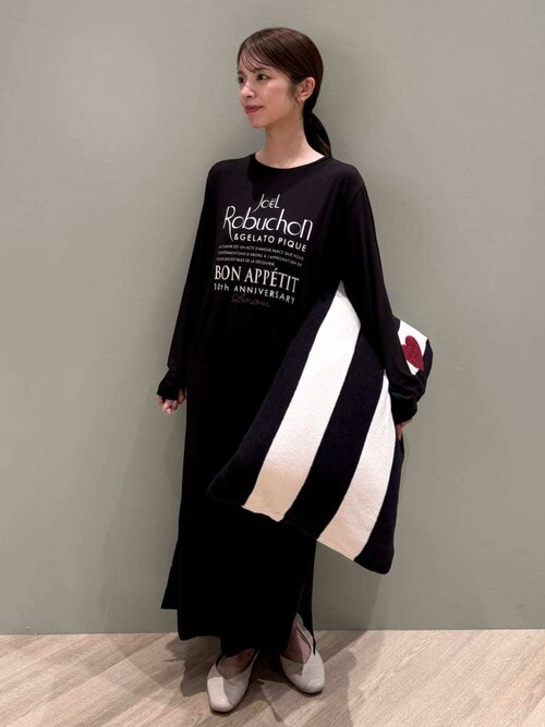 セール】【JOEL ROBUCHON】ワンポイントワンピース（ルームウェア