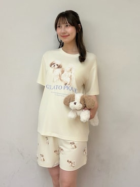 「アイテム（おもちゃ、ベージュ系）」を使った、gelato piqueさん（レディース・165cm）の夏コーディネート