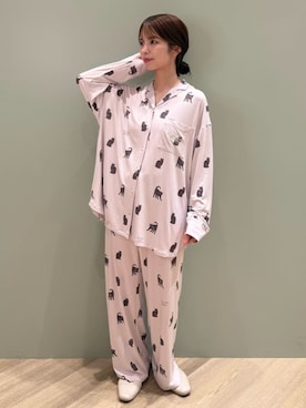 「アイテム（ルームウェア/パジャマ）」を使った、gelato piqueさん（レディース・156cm）の秋コーディネート