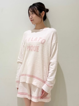 「アイテム（ルームウェア）」を使った、gelato piqueさん（レディース・161cm）の夏コーディネート