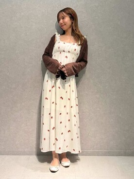 「アイテム（その他ルームウェア、レッド系）」を使った、gelato piqueさん（レディース・156cm）の夏コーディネート