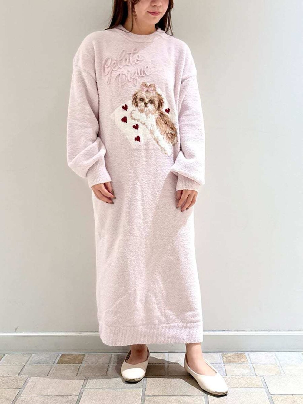 gelato pique（ジェラートピケ）の「シーズ―ジャガードワンピース