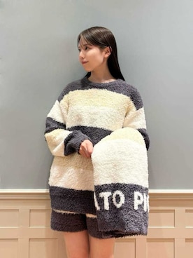 「アイテム（ブランケット）」を使った、gelato piqueさん（レディース・161cm）の秋コーディネート