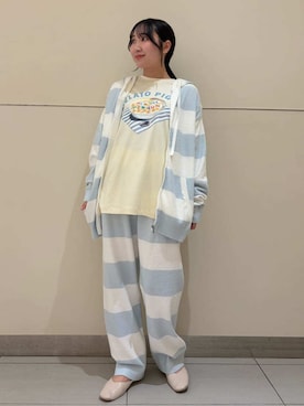 「アイテム（ルームウェア/パジャマ）」を使った、gelato piqueさん（レディース・158cm）の冬コーディネート