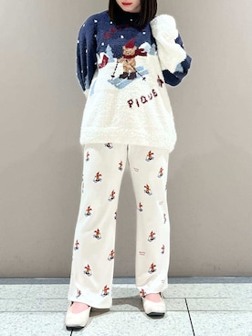 「アイテム（ルームウェア）」を使った、gelato piqueさん（レディース・153cm）の秋コーディネート