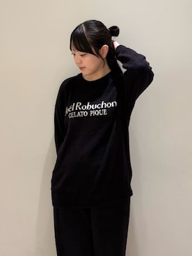 「アイテム（ルームウェア、ブラック系）」を使った、gelato piqueさん（レディース・158cm）の秋コーディネート