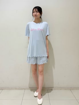 「アイテム（ルームウェア）」を使った、gelato piqueさん（レディース・161cm）の夏コーディネート