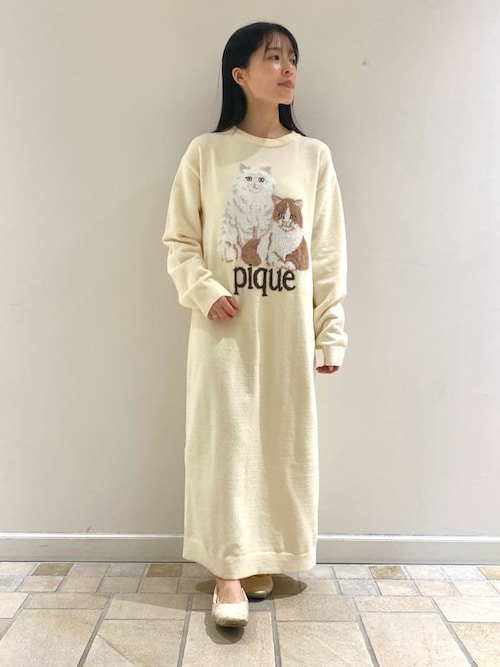 新品タグ付♡ ジェラートピケ ジャガードワンピース ドッグジャガードワンピース(ワンピース)｜ルームウェア・パジャマ通販