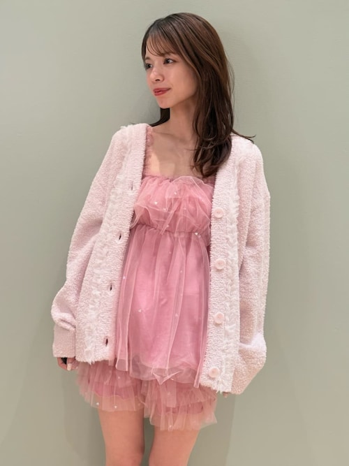 フリルロゴカーディガン（ルームウェア/パジャマ）｜gelato pique