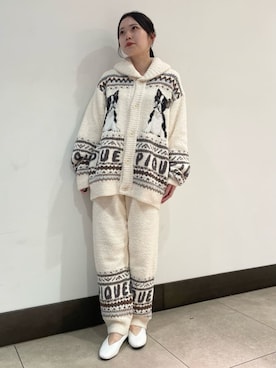 「アイテム（ルームウェア/パジャマ）」を使った、gelato piqueさん（レディース・158cm）の秋コーディネート