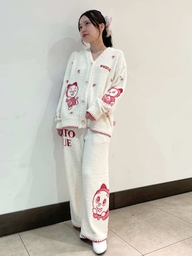 「アイテム（ルームウェア/パジャマ）」を使った、gelato piqueさん（レディース・158cm）の冬コーディネート