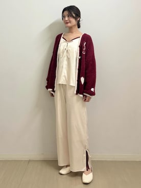 「アイテム（ルームウェア）」を使った、gelato piqueさん（レディース・164cm）の秋コーディネート