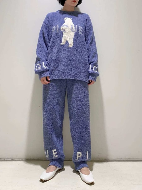 HOMME】パウダーフォレストベアジャガードプルオーバー（ルームウェア