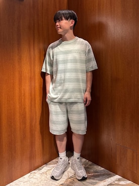 「アイテム（ルームウェア）」を使った、gelato piqueさん（メンズ・163cm）の春コーディネート