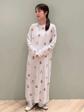 「アイテム（ルームウェア/パジャマ）」を使った、gelato piqueさん（レディース・156cm）の冬コーディネート