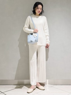 「アイテム（カードケース）」を使った、gelato piqueさん（レディース・168cm）の冬コーディネート